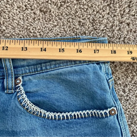 Scotch & Soda The Daze Wide Leg High Rise Jeans Blue Sz 32 - Picture 9 of 12